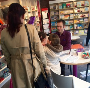 Signing Copies in the Bookshop