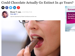 Chocolate Extinction, chocopocalypse, The Great Chocoplot, Chris Callaghan