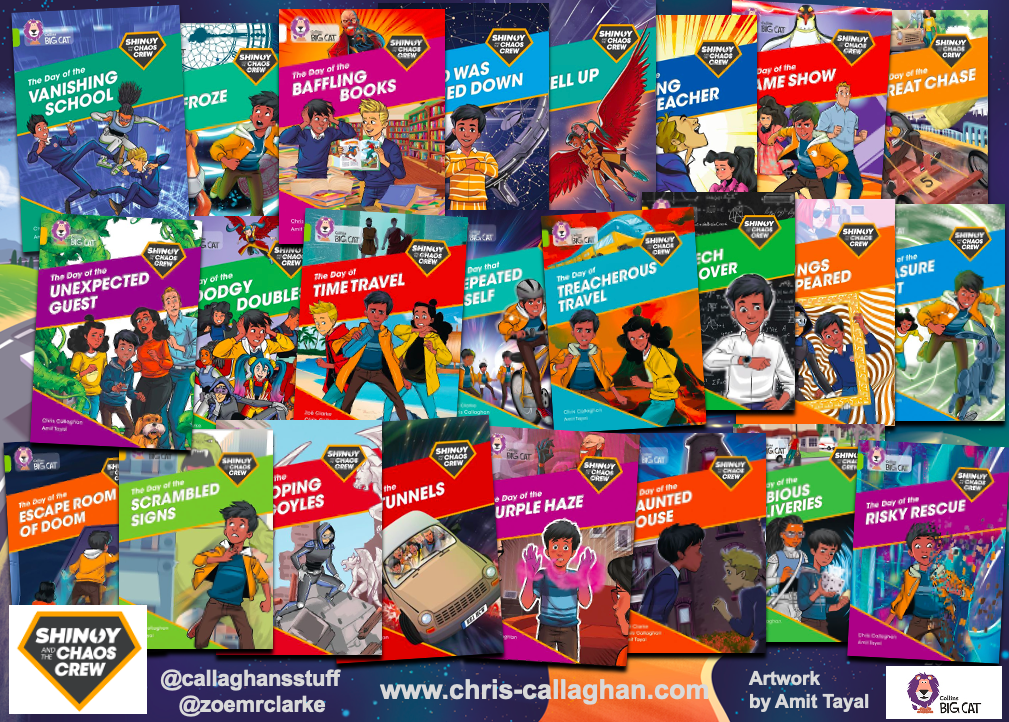 Shinoy and the Chaos Crew by Chris Callaghan a 24 book series for children