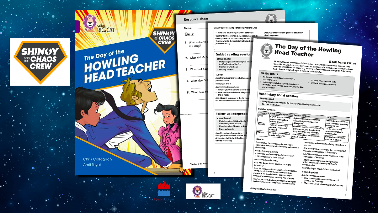 School Resources for The Great Chocoplot and Sninoy and the Chaos Crew by Chris callaghan