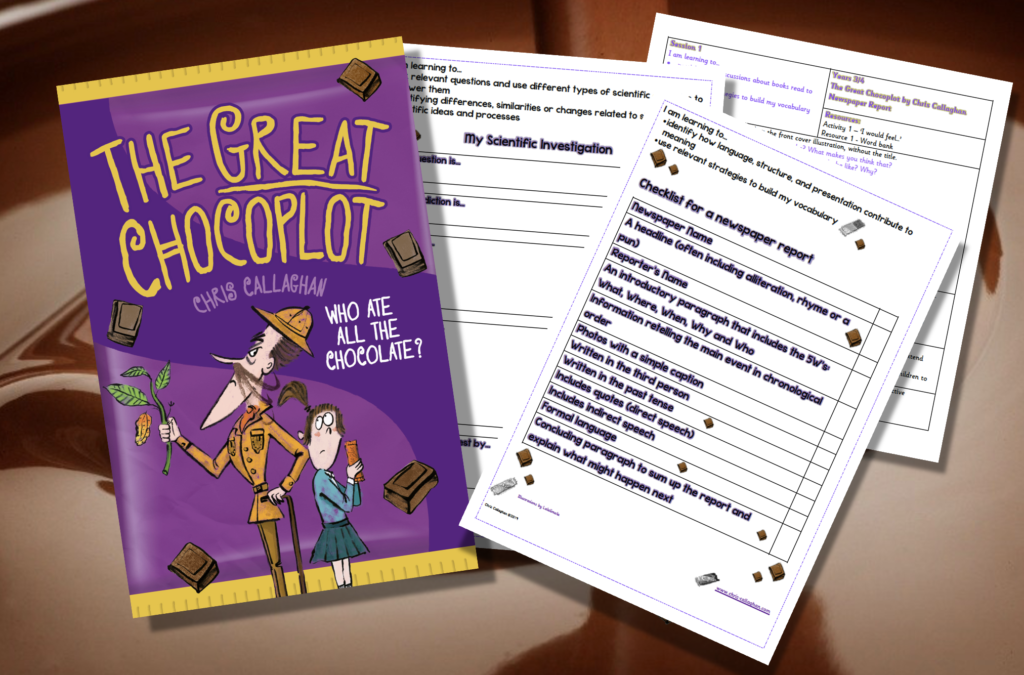 The Great Chocoplot, Chris Callaghan, School Resources