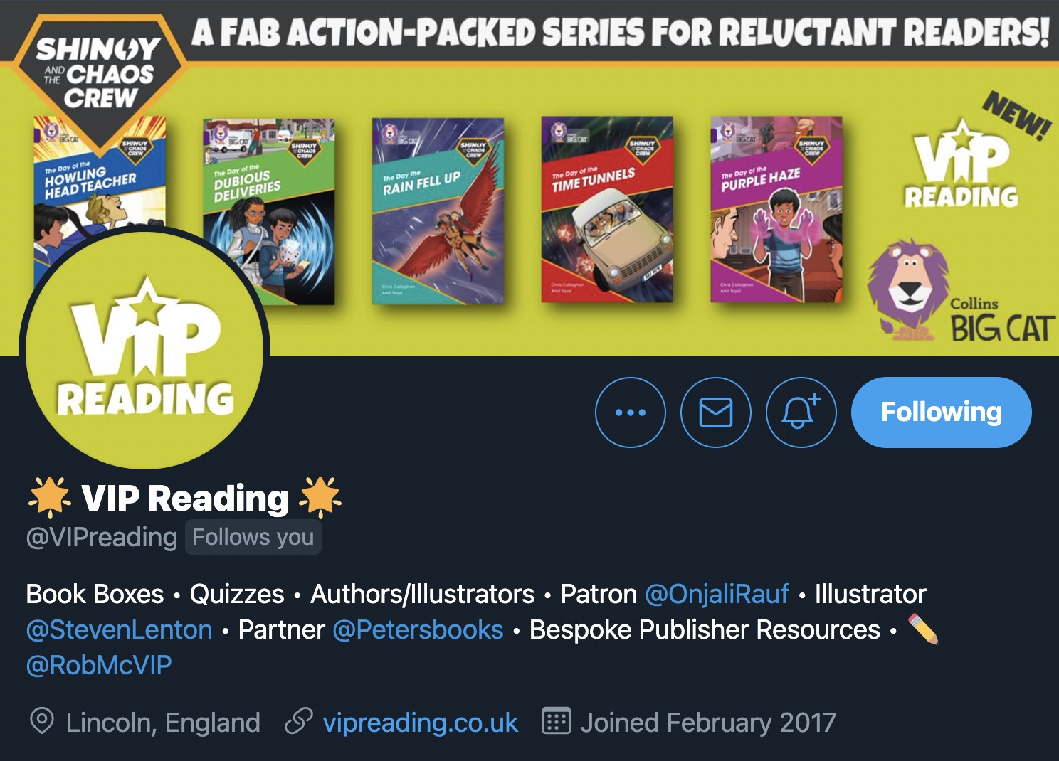 VIP Reading, Chris Callaghan