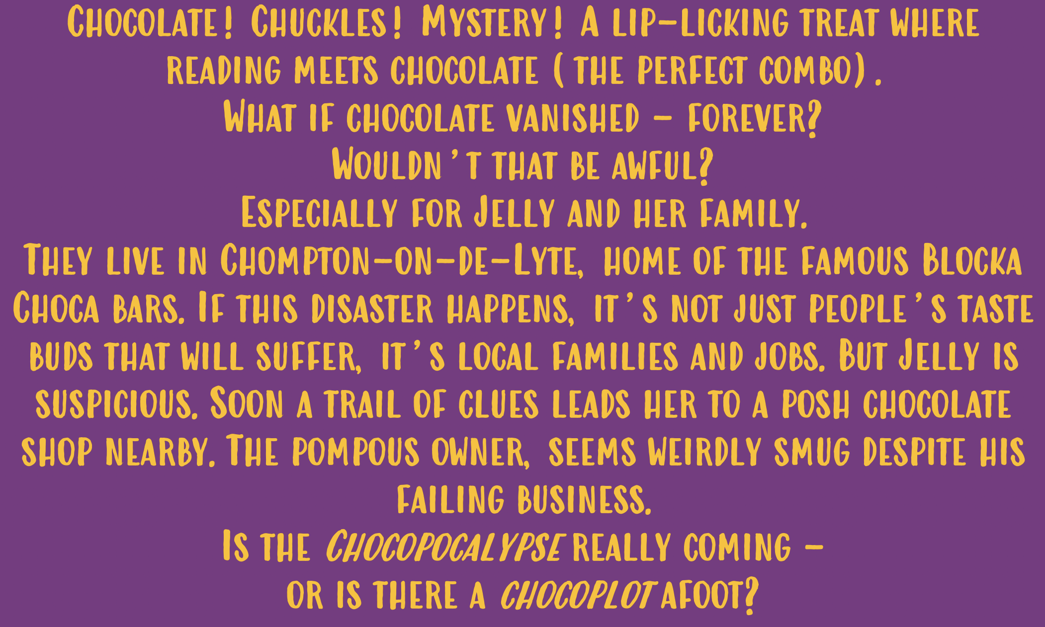 The Great Chocoplot Plot by Chris Callaghan